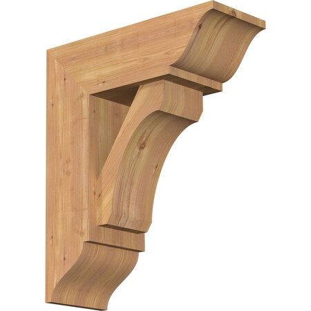 Legacy Traditional Smooth Bracket W/ Offset Brace, Western Red Cedar, 7 1/2W X 20D X 24H